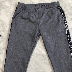 kylie and kendal grey joggers